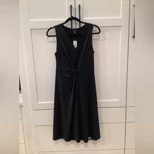 NWT twist front dress Anne Taylor loft black size XS